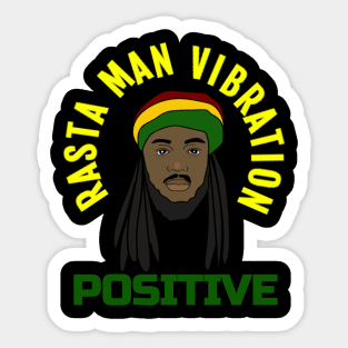 Positive vibration, Rastafari, Ethiopian, Reggae, Rasta Sticker